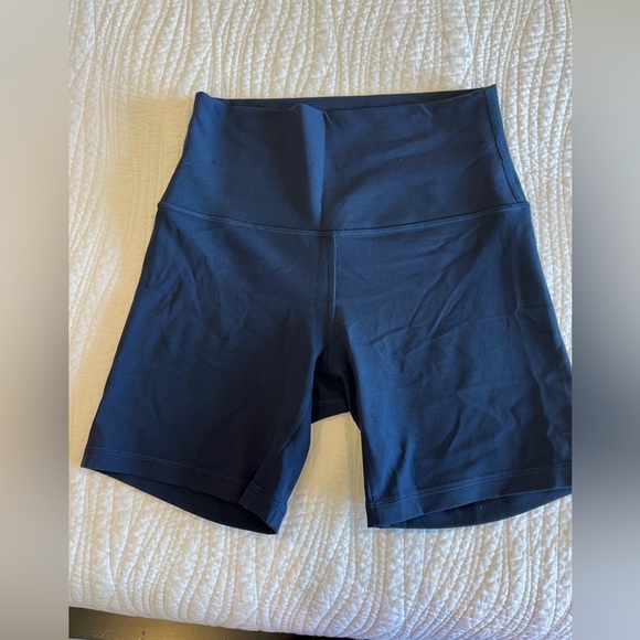 lululemon align shorts 6 inch navy - Picture 1 of 3